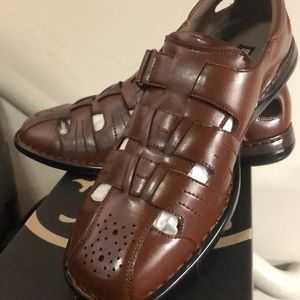 Stacy Adams Argosy Cognac Sandals